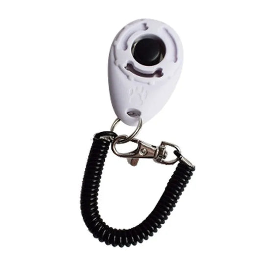 1PC Dog Training Clicker Pet Cat Plastic New Dogs Click Trainer Aid Tools Adjustable Wrist Strap Sound Key Chain Dog Supplies